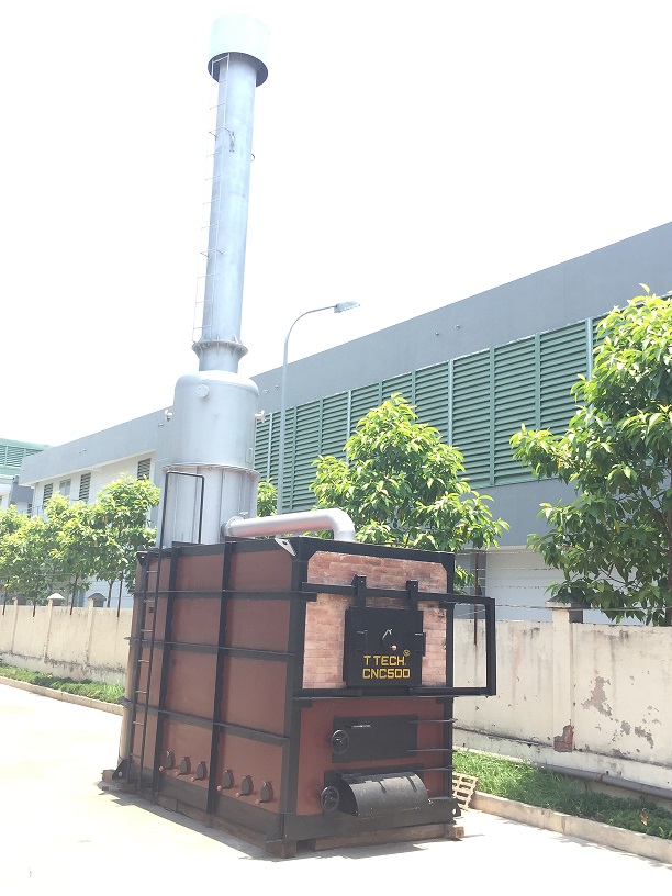 Lò đốt rác thải sinh hoạt CNC 500